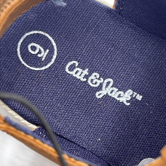 NWT Cat & Jack Bryson Sandals Brown Size 9 - Picture 6 of 7